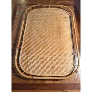 Vintage Woven Bamboo Vanity Tray
